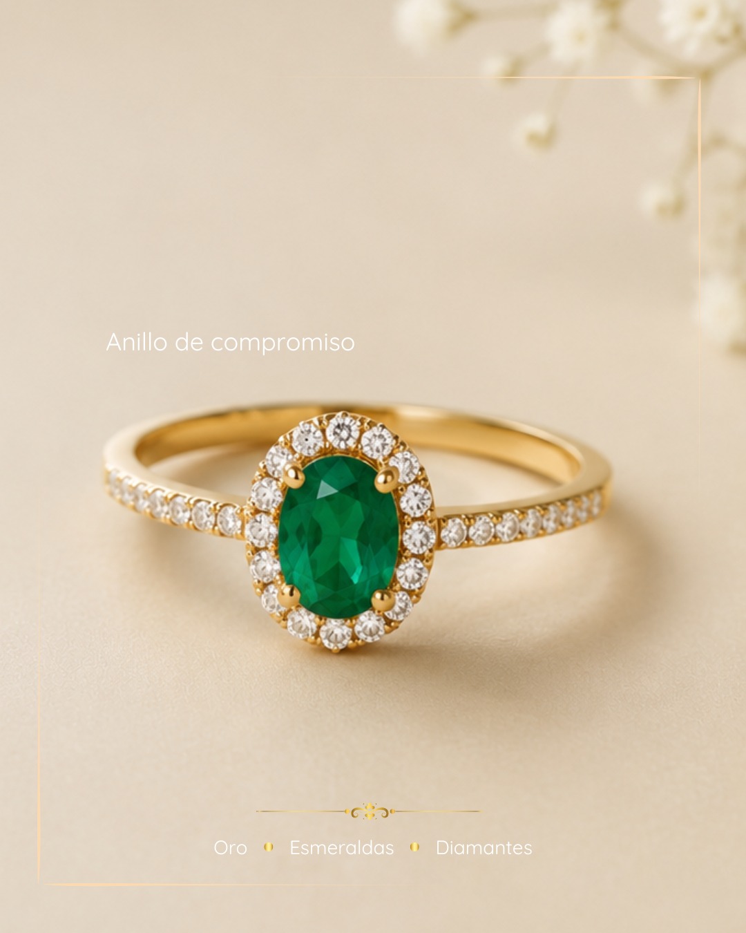 Anillo Legado en Oro 18K con esmeralda colombiana
